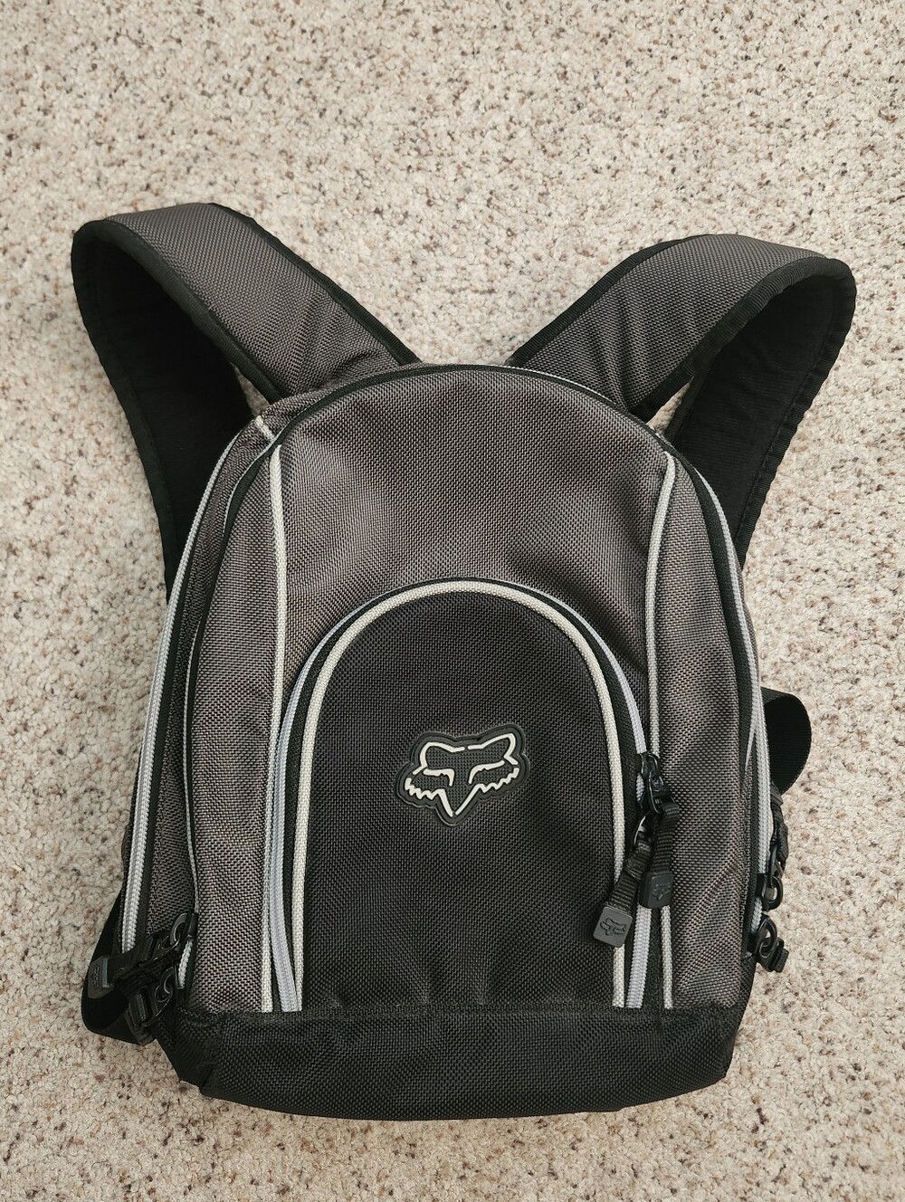 Fox Vintage Gray & Black Backpack